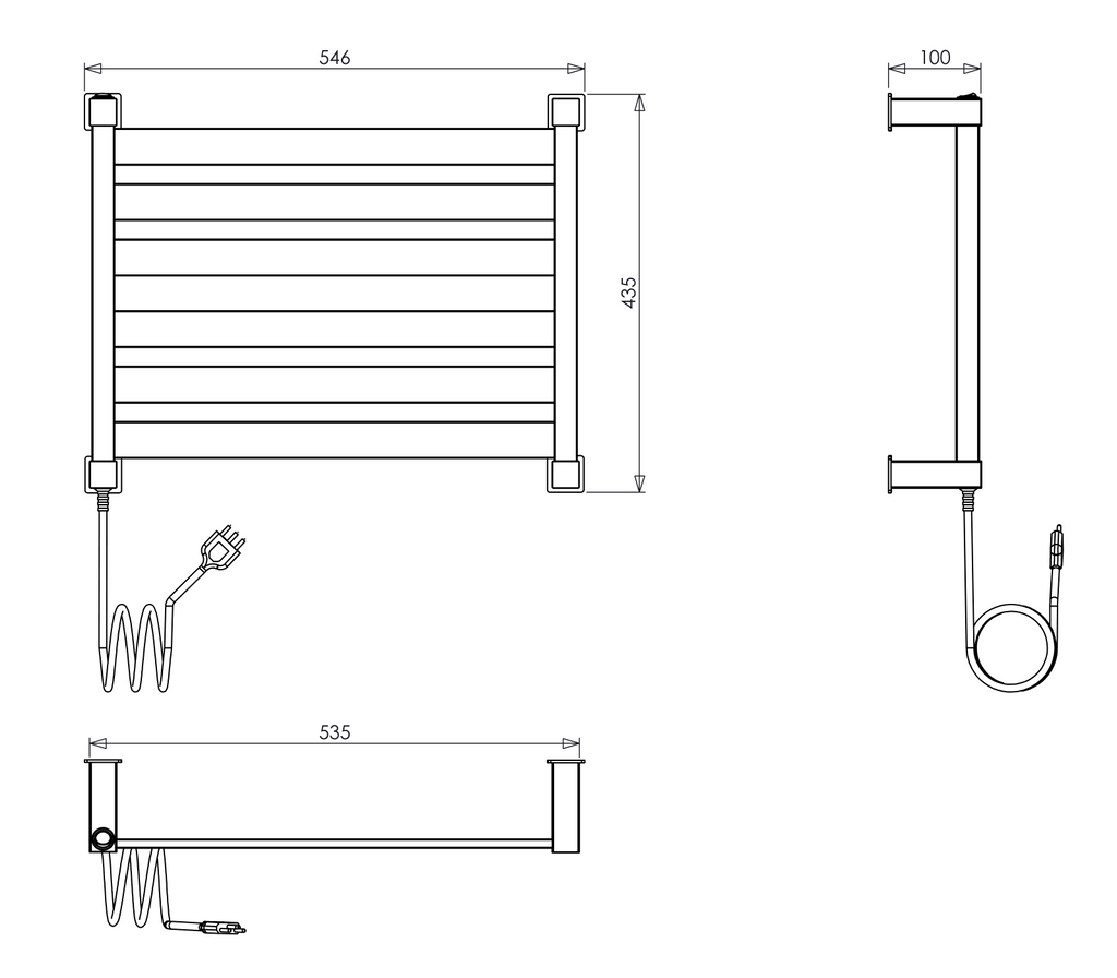 Toalheiro Térmico Plate Inox Aquece