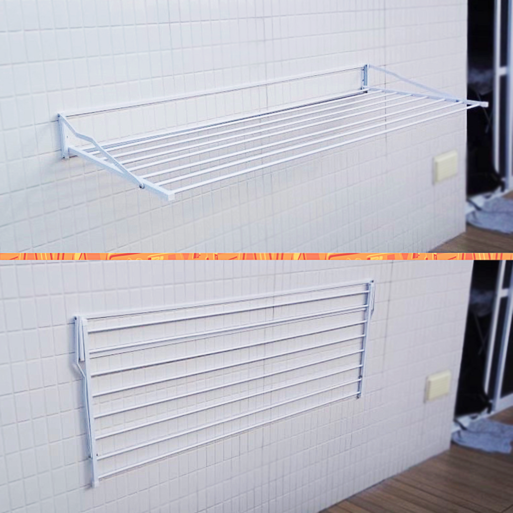 Varal Articulado 87x33cm 6 Varetas Branco