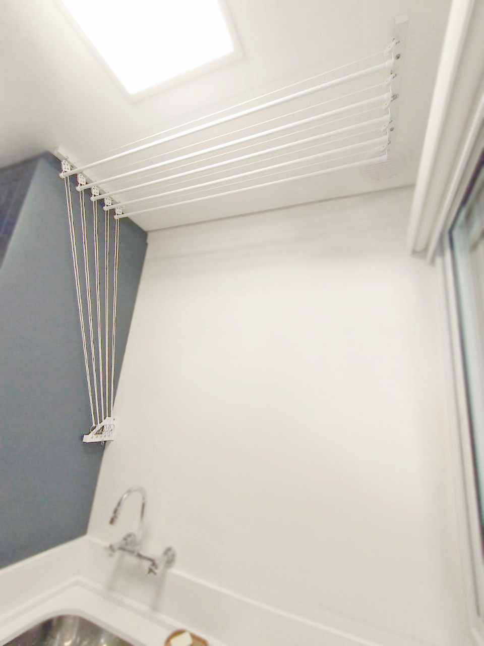 Varal Individual de Teto Comando com Suporte L