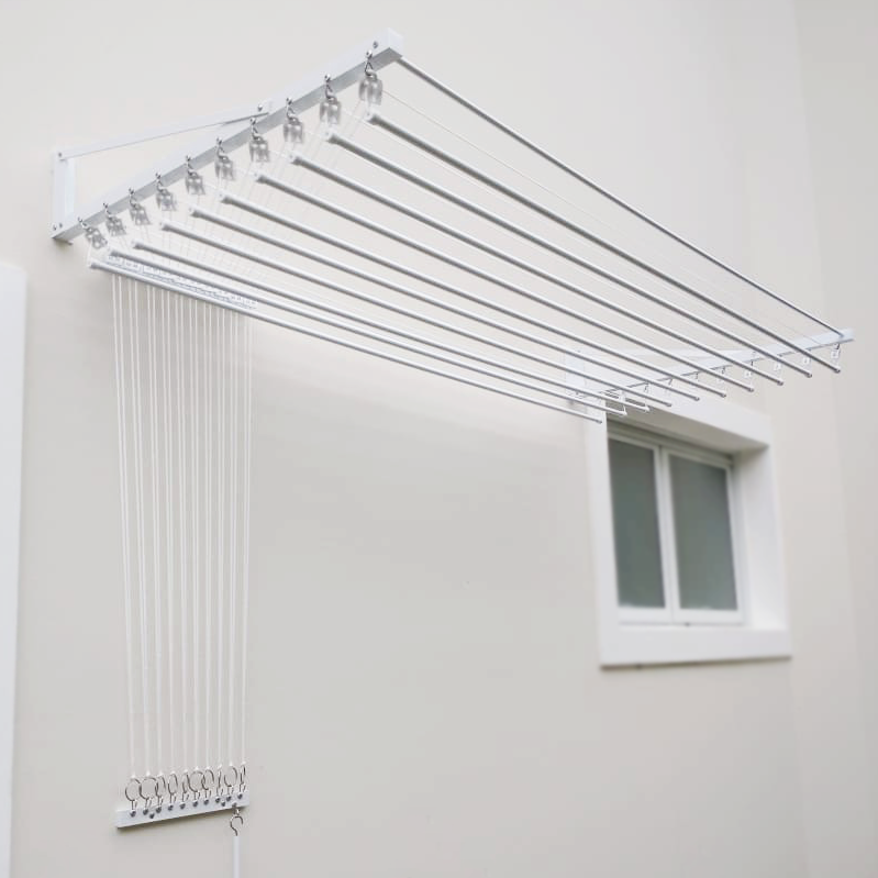 Varal Individual de Parede com Jogo de Roldanas