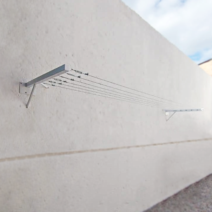 Varal Artesanal de Muro Fixo