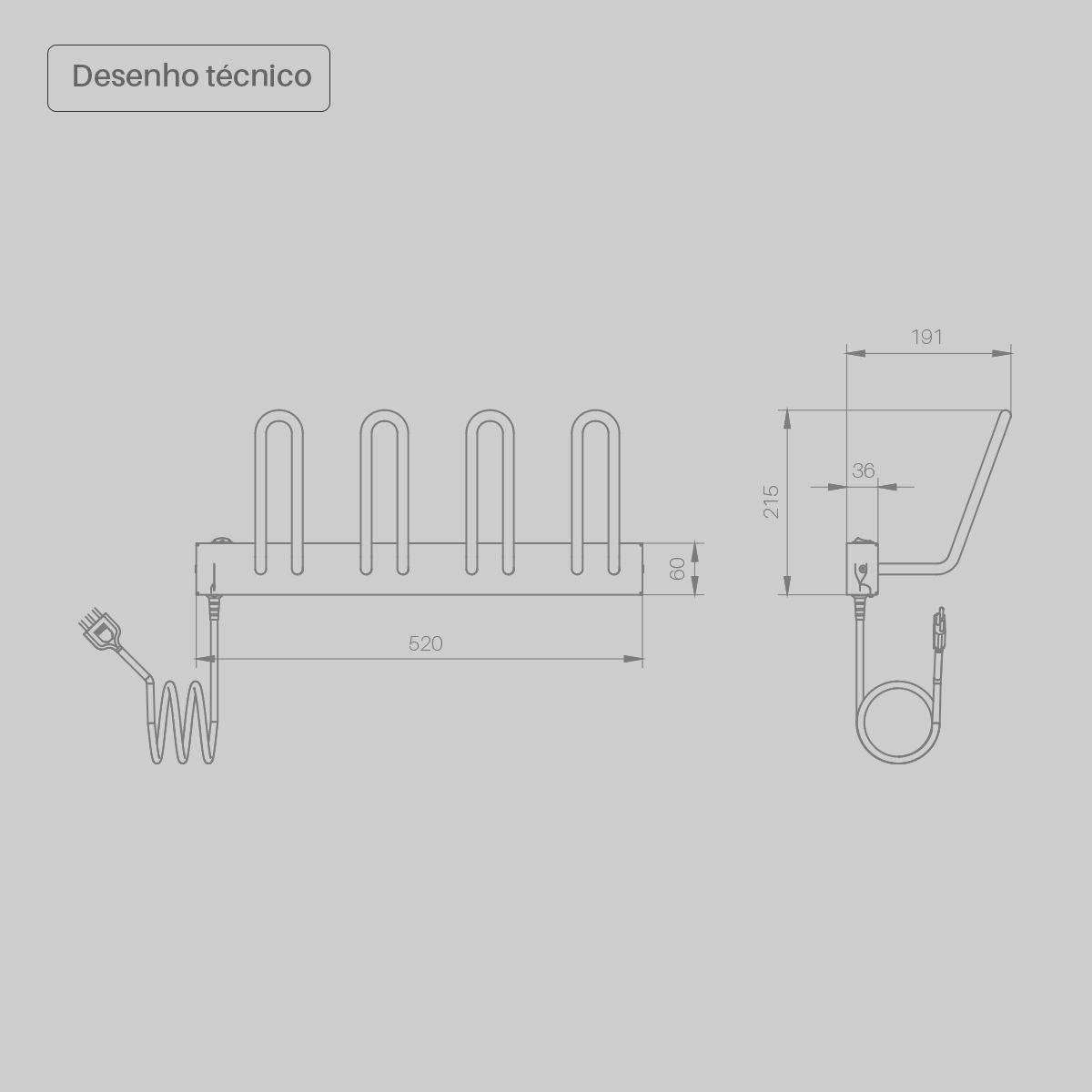 Secador Elétrico de Calçados 2 Pares Preto