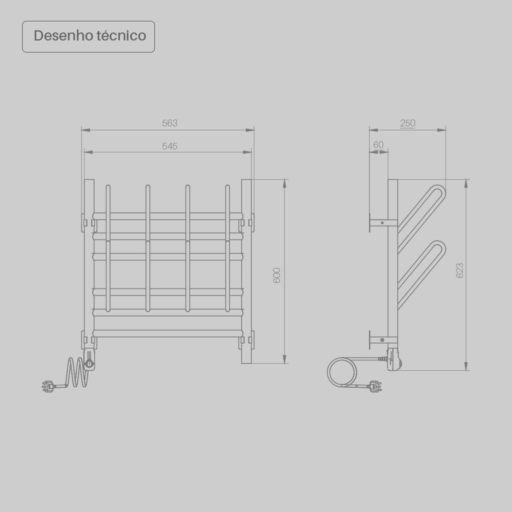 Secador Elétrico de Calçados 4 Pares Preto
