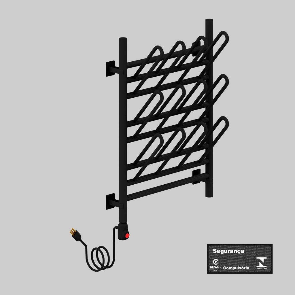 Secador Elétrico de Calçados 6 Pares Preto