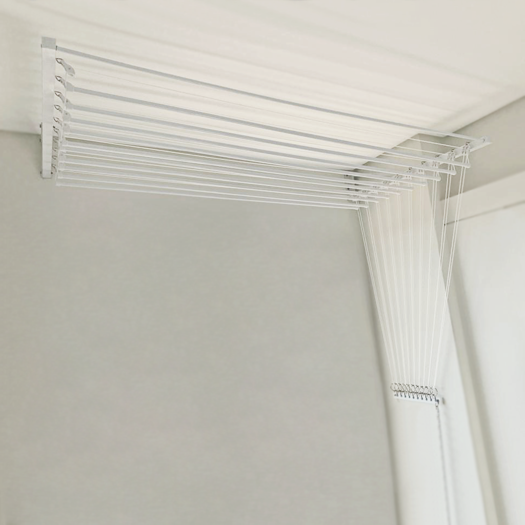 Varal Individual de Parede 6 varetas 92x49cm