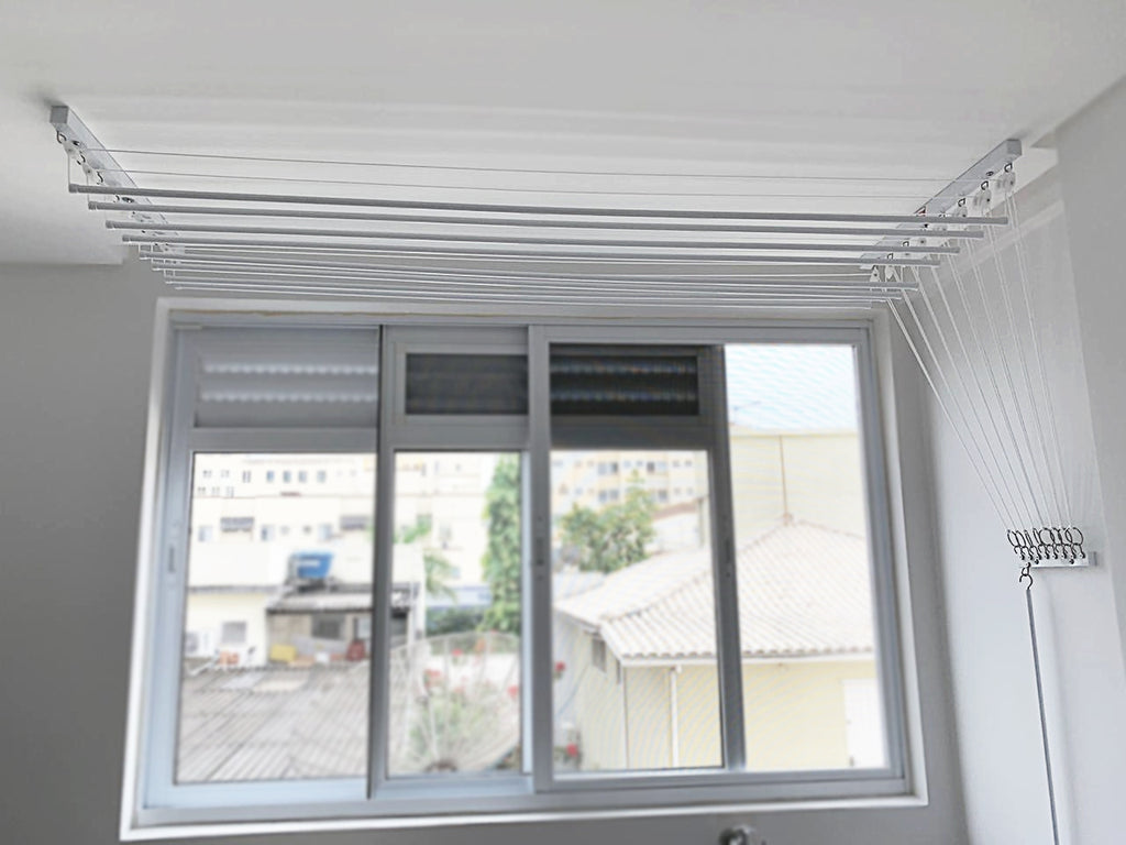 Varal Individual de Teto 6 varetas 86x49cm