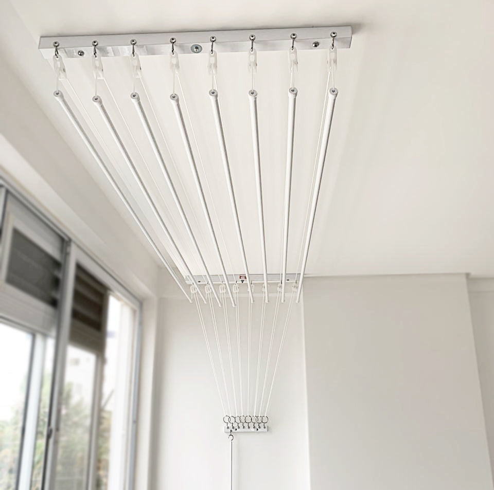 Varal Individual de Teto 6 varetas 86x49cm