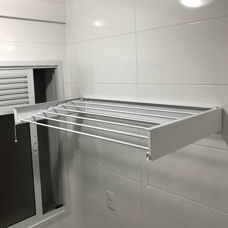 Varal Mágico 1,20m 7 Varetas Branco