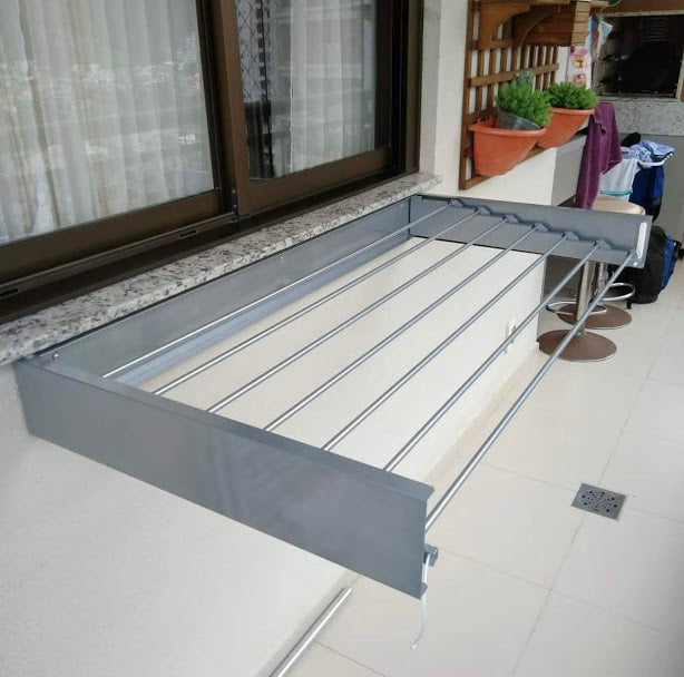 Varal Mágico 90cm 5 Varetas Prata